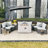 6 - Person Rectangular Outdoor Dining Set With Cushions