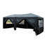 Pop Up Gazebo 3 x 6m with 6 Side Walls Carry Bag Waterproof Black
