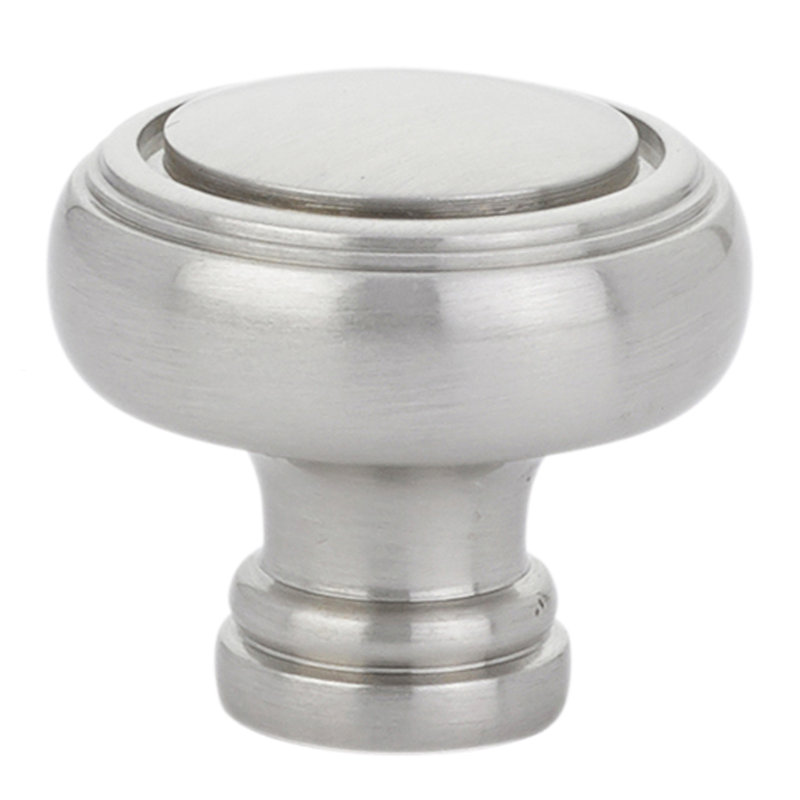 Norwich Mushroom Knob, 1.625" H x 1.625" W x 1.5" D, Satin Nickel