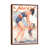 Classic Brown Wood Floater Framed