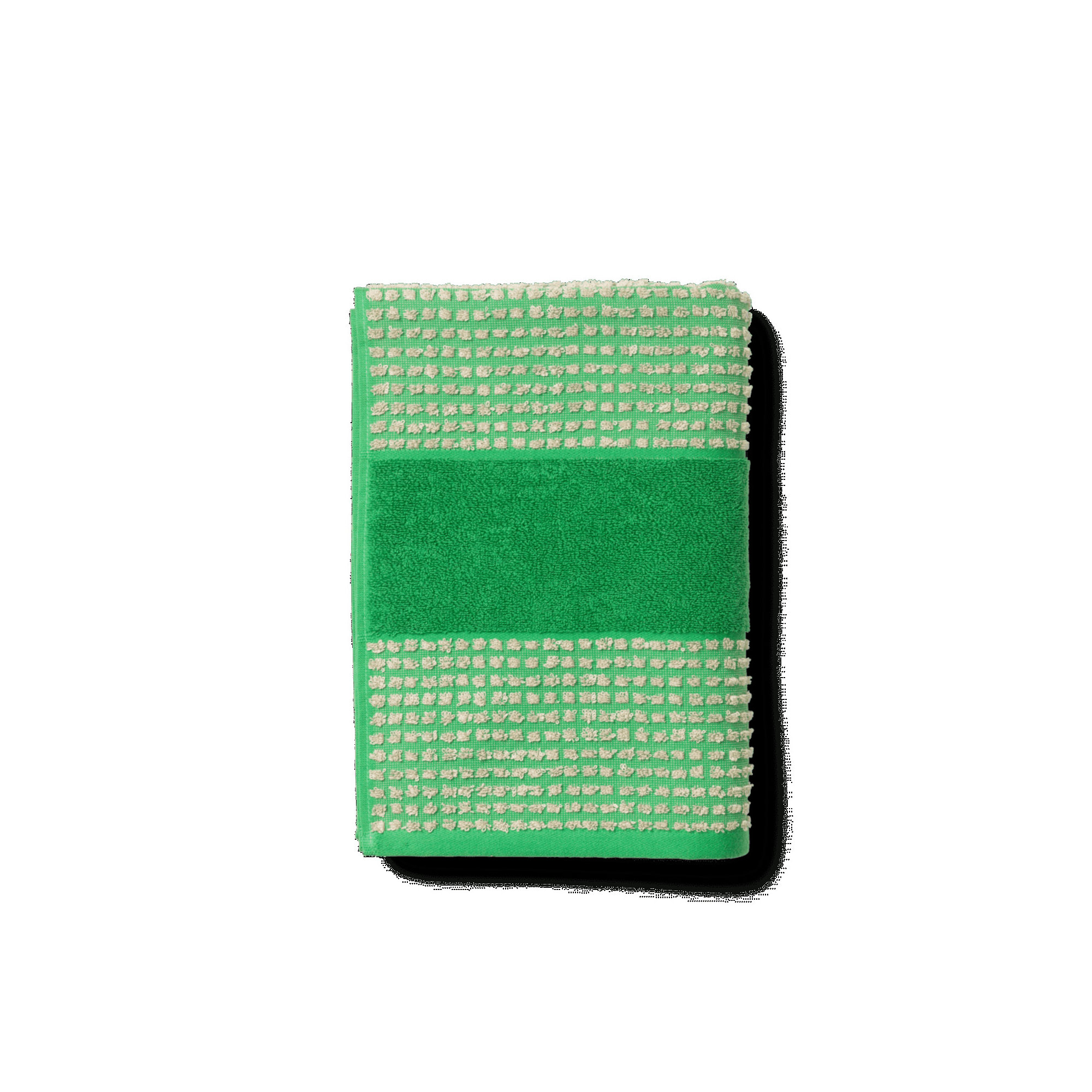 Check Bath Towel 27.6" X 55.1" Sand, Green/Sand