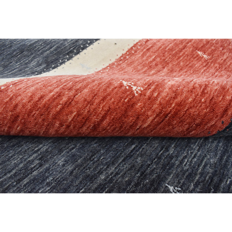 Wool No Pattern And Not Solid Color Area Rug, Rectangle 6' x 9'