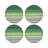 Gradient Vegan Leather Round Pebble Placemat-50817692
