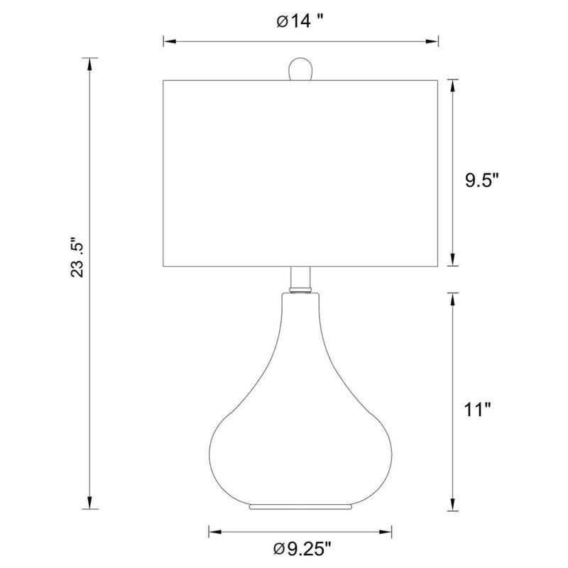 Gorgas Metal Lamp, No