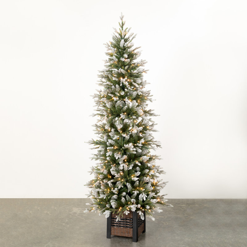 Sapin de Noël artificiel éclairé 6,9 pi