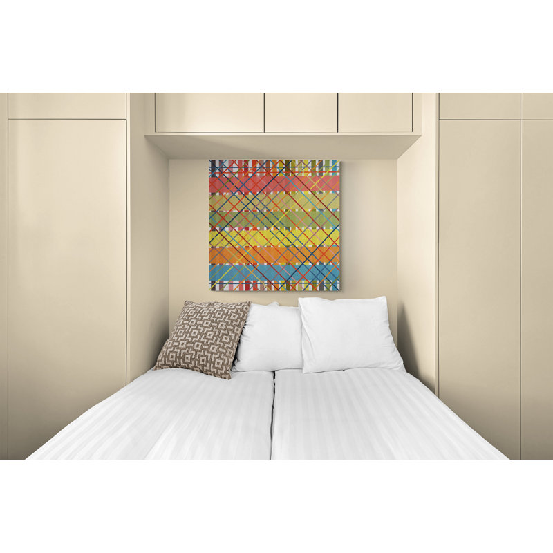 Hippy Happy For You Unframed Canvas Wall Art 30x30" by Catherine Newman