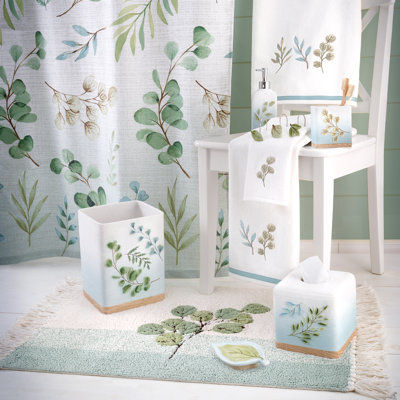 Ombre Leaves Bath Tissue Box Cover
