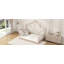 Lit plateforme simple en métal, rose-1882370435