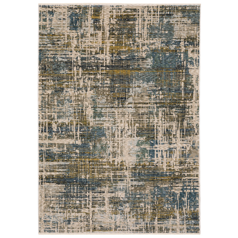 Tahli Abstract Indoor Rug, Rectangle 3'3" x 5'
