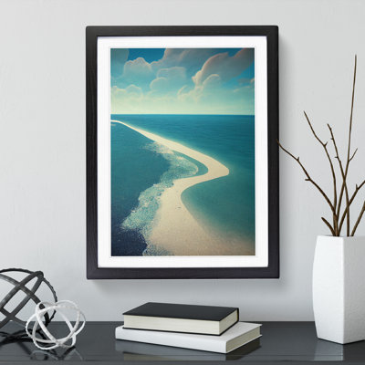 Beach Divide - Single Picture Frame Print