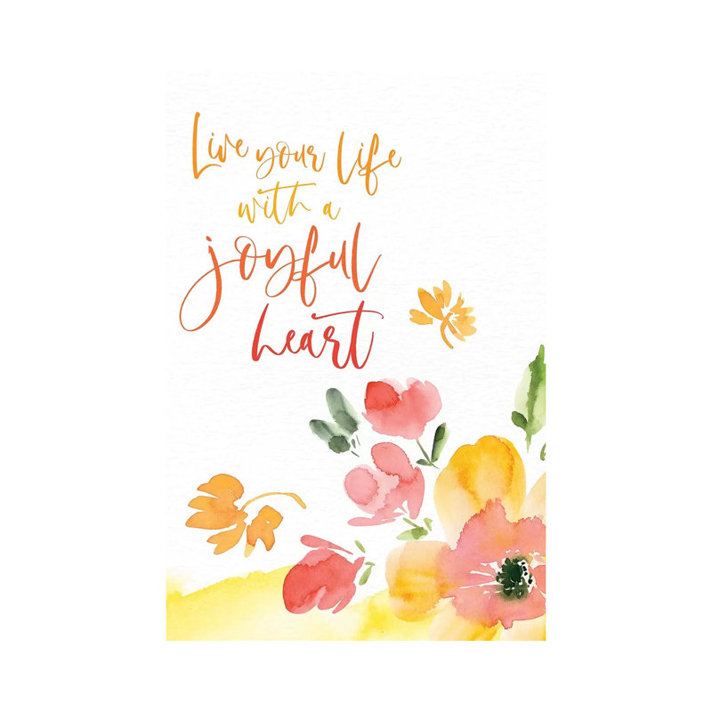 Joyful Heart - Print on Canvas, Wrapped Canvas, 66.04cm H x 45.72cm W x 3.81cm D