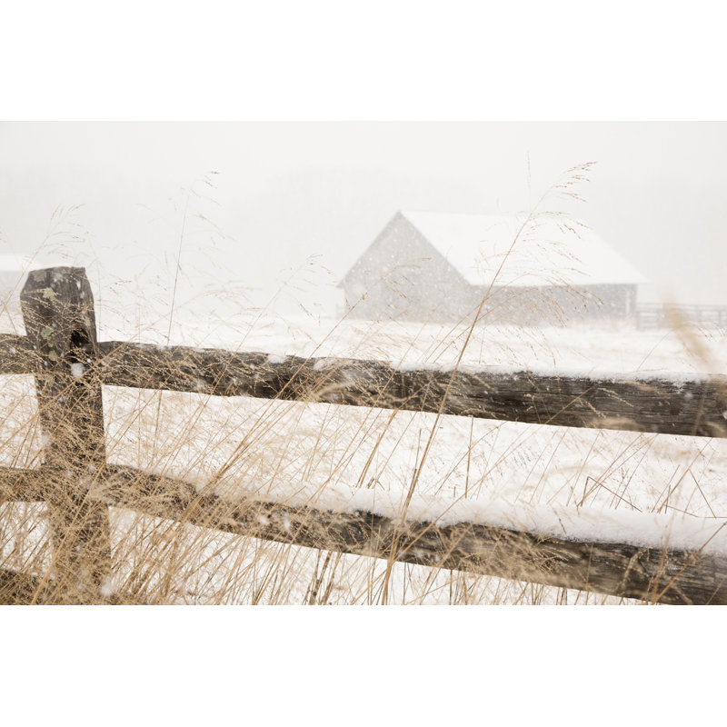 Snowy Day - Wrapped Canvas Painting, 30cm H x 46cm W