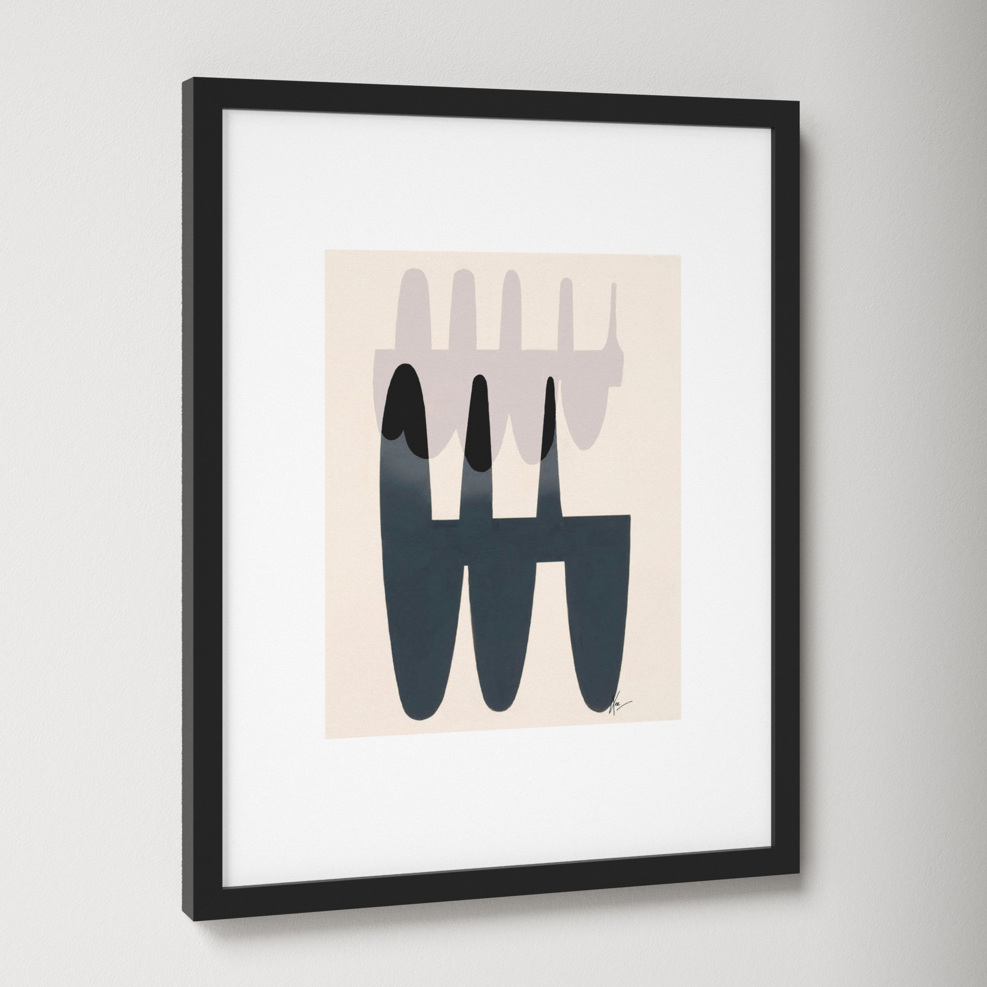 Flora 3 by Lee Lessem, Black, 20" H x 16" W x 1.25" D