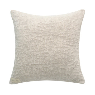 Oreiller texturé beige Tivoli
