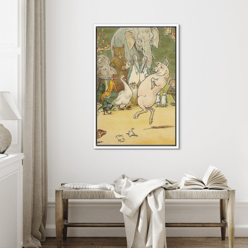 Décoration de chambre de poupée dansante, H 24 po x l 16 po, Cadre blanc