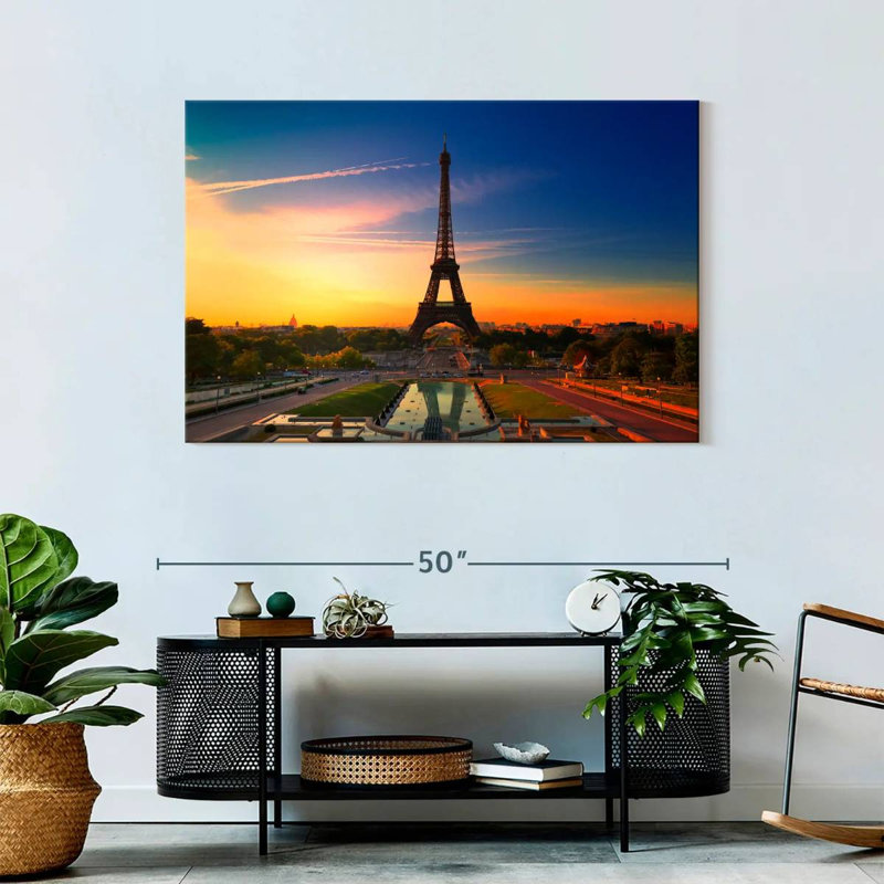 Kavia Eiffel Tower At Sunrise, 30" H x 45" W