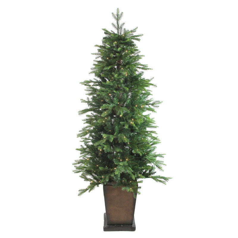 Sapin de Noël artificiel mince 6 pi pré-éclairé Noble Oregon