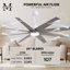 Ariella - Ventilateur de plafond à huit pales - DEL intégrée-103363403-103363392