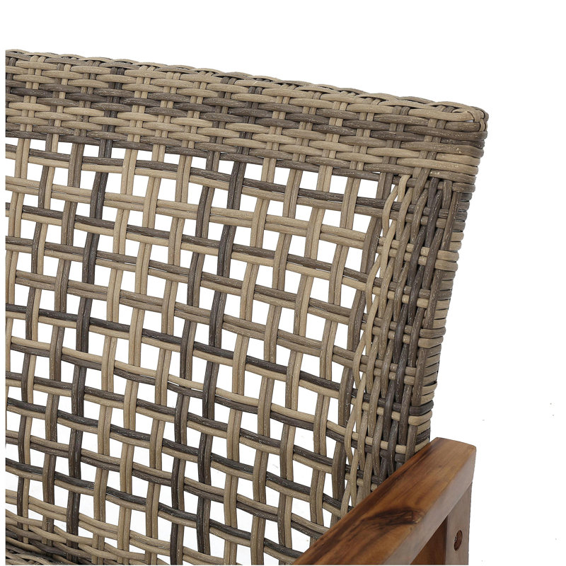 HAMPTON WOOD + WICKER LOVESEAT