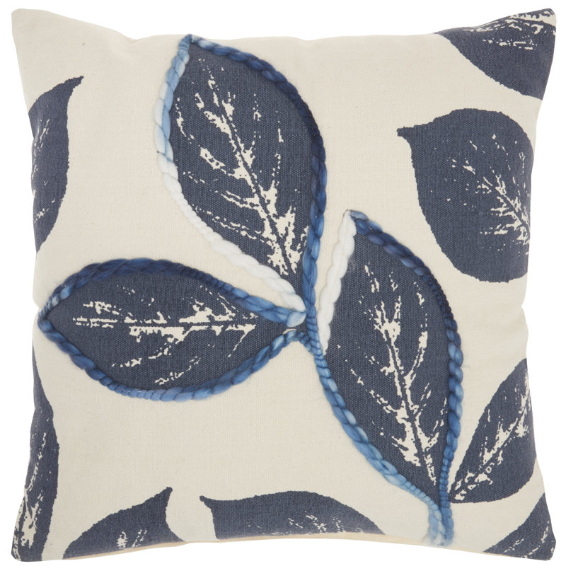  Housse de coussin carré et insert, Bleu marine