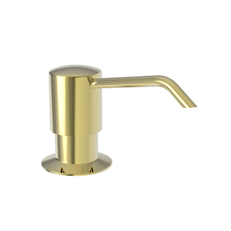East Linear Soap or Lotion Dispenser, Forever Brass