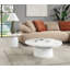 Table de bout en marbre et blanc Zaid