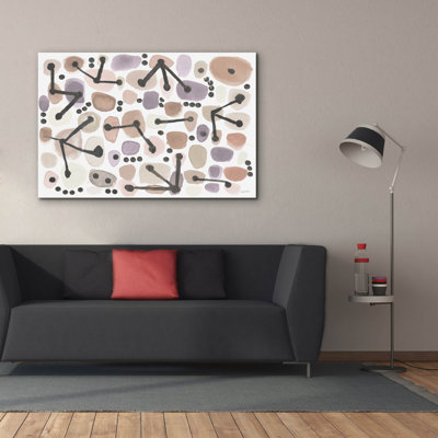 Art mural sur toile Epic Graffiti «Mid Century 1 Blush» par Cheryl Warrick