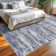 Machine Washable Area Rugs Rubber Backed Rug for Bedroom Living Room