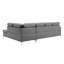 Canapé modulaire en similicuir 2 pièces