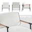 Fauteuil d'appoint moderne en chenille de métal de 27,75 po de largeur Dajauna-1514029360