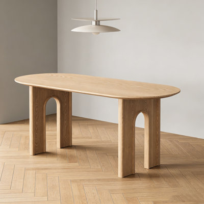 Wabi-Sabi Round Solid Wood Dining Table