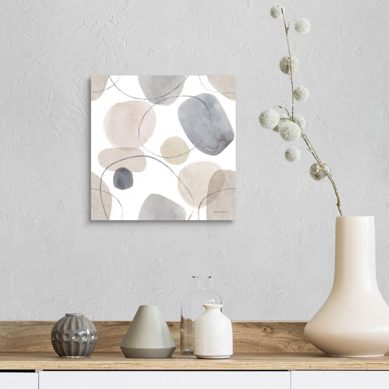 «Think Neutral 14» par Lisa Audit - reproduction d'art, Toile tendue, H 12 po x l 12 po x P 1,25 po