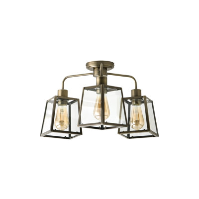 Aniva Glass Semi Flush Mount