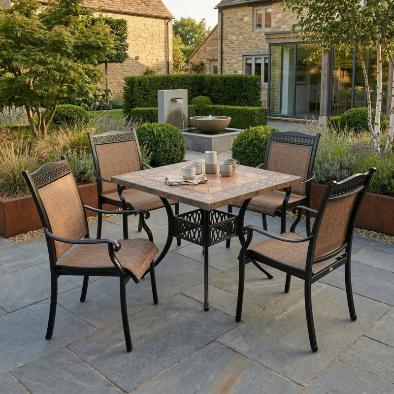 4 - Person Patio Dining Set Square Table