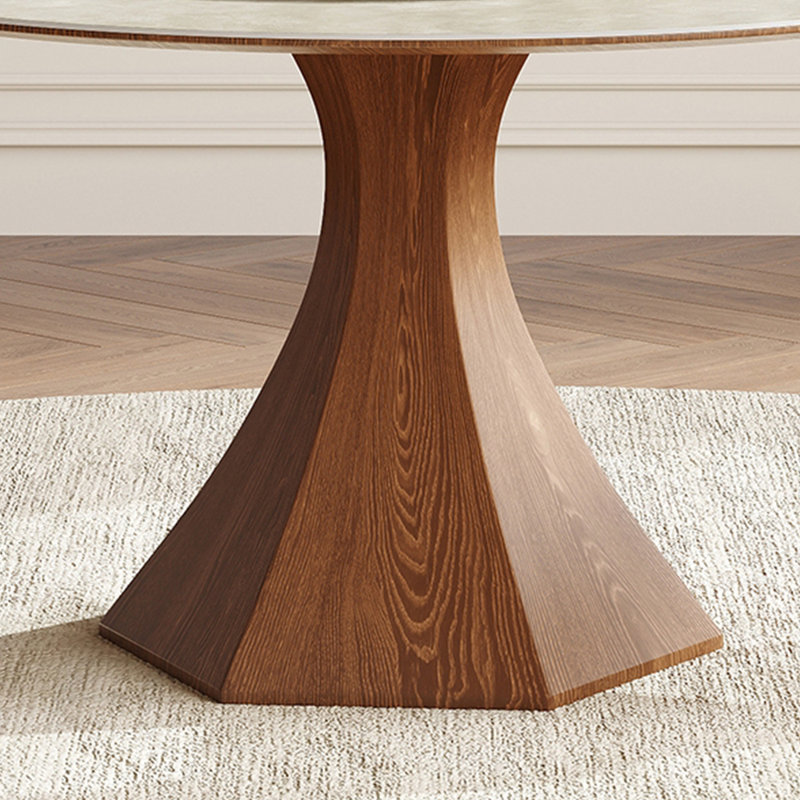 Table de salle à manger simple de style nordique rétro, H 29,53 po x L 53,15 po x l 53,15 po