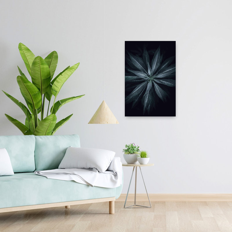 Étoile fleur abstraite, paysage contemporain, art naturel, H 24 po x l 16 po