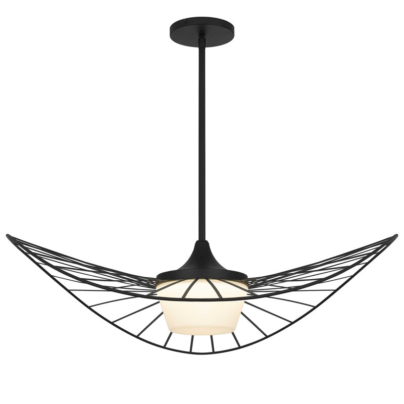 Luminaire suspendu New Wave à DEL pour utilisation intérieure / extérieure, sélectionnable 5-CCT, à intensité variable