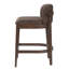 Tabouret de bar Harlow moderne et contemporain en bois d'hévéa avec support à poutre arquée-354061545-364325965