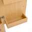 Armoire de cuisine 70 "avec 2 tablettes d'armoire, armoire en bois luxueuse avec 6 tablettes de porte et 3 tiroirs pour la cuisine, la salle à manger