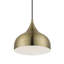 Luminaire suspendu en laiton antique 1 lumière