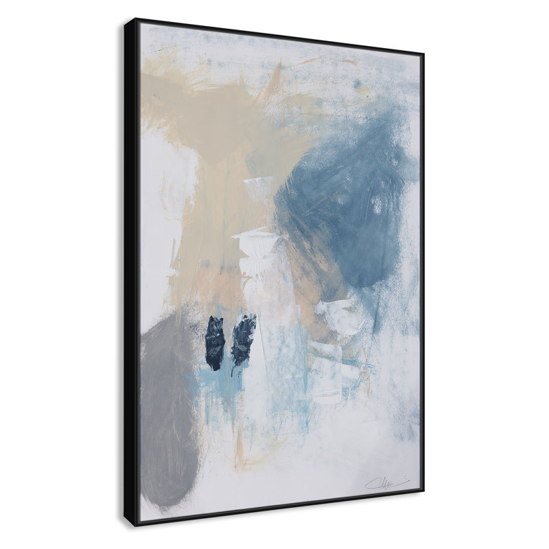 «Coastal Carnival II» par Casa Fine Arts, Pas de tapis, H 61,5 po x l 41,5 po x P 2 po, Toile avec cadre flottant noir