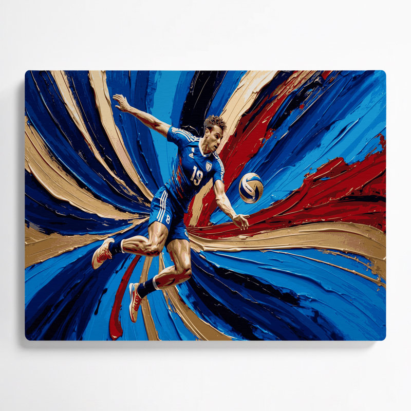 Art mural en métal Sports Handball, 20" H x 30" W x 0.05" D