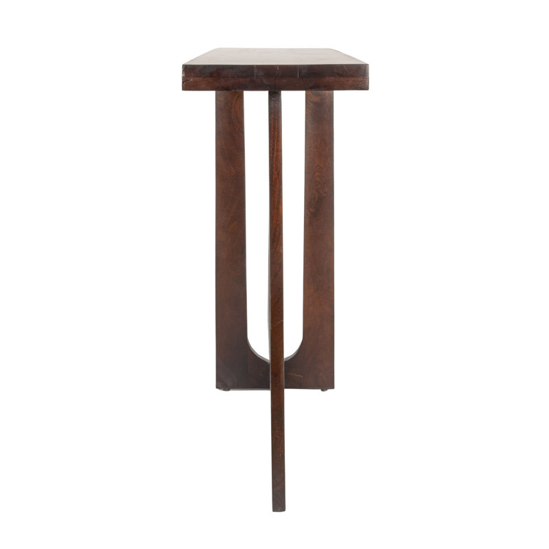Wilder Rectangular Mango Wood Console Table with Trestle Base