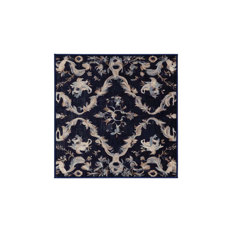 Tapis mauve soyeux et moelleux, Carré 4 pi