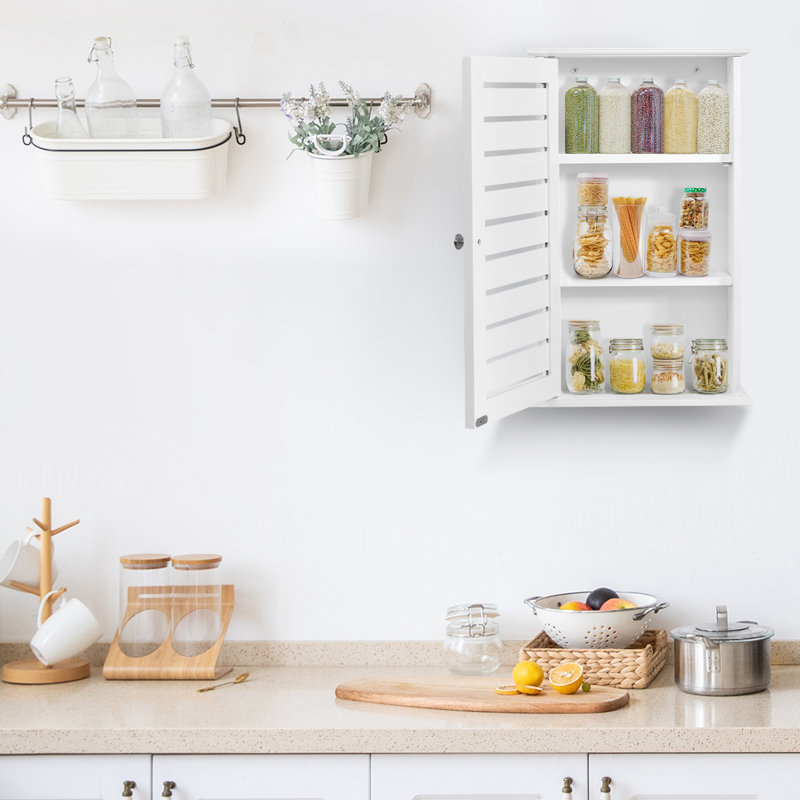 Aadian Wall Bathroom Cabinet, White