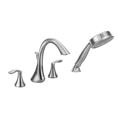 Eva Handle Deck Mounted Roman Tub Faucet with Hand shower
