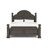 Adames Wood Bedroom Set with Bell-Shaped Headboard-87466470-87466471-124434935