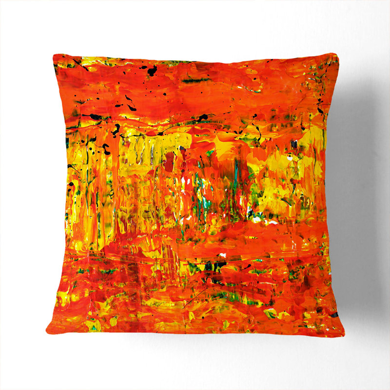 Abstract Square Throw Cushion, Stone, 55 x 55 cm