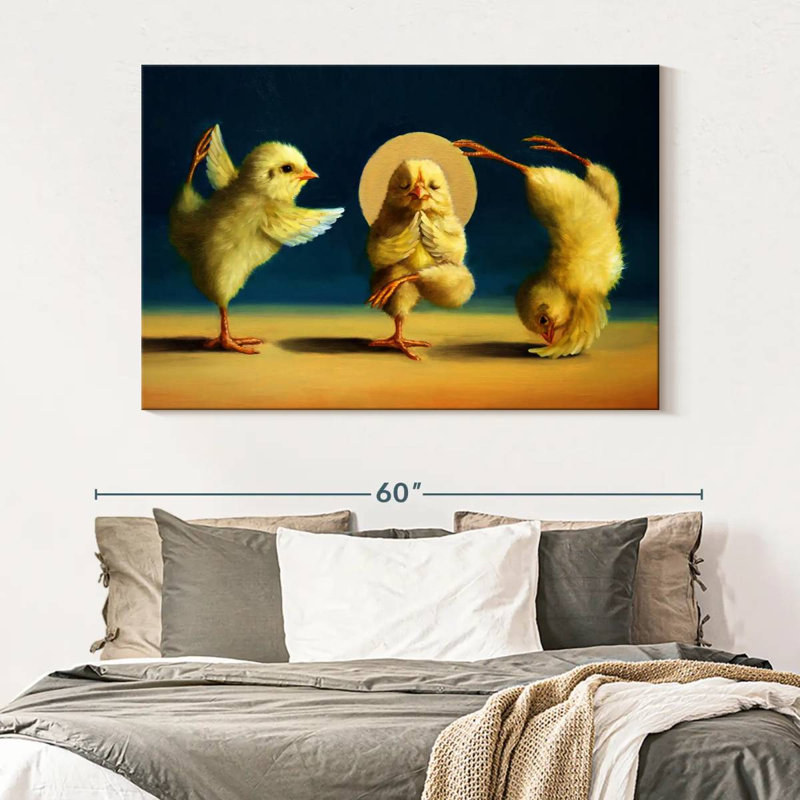 Yoga Chicks Three, H 34 po x l 51 po