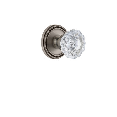 Grandeur Soleil Rosette Privacy with Versailles Crystal Door Knob